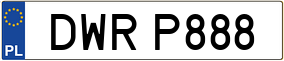 Trailer License Plate